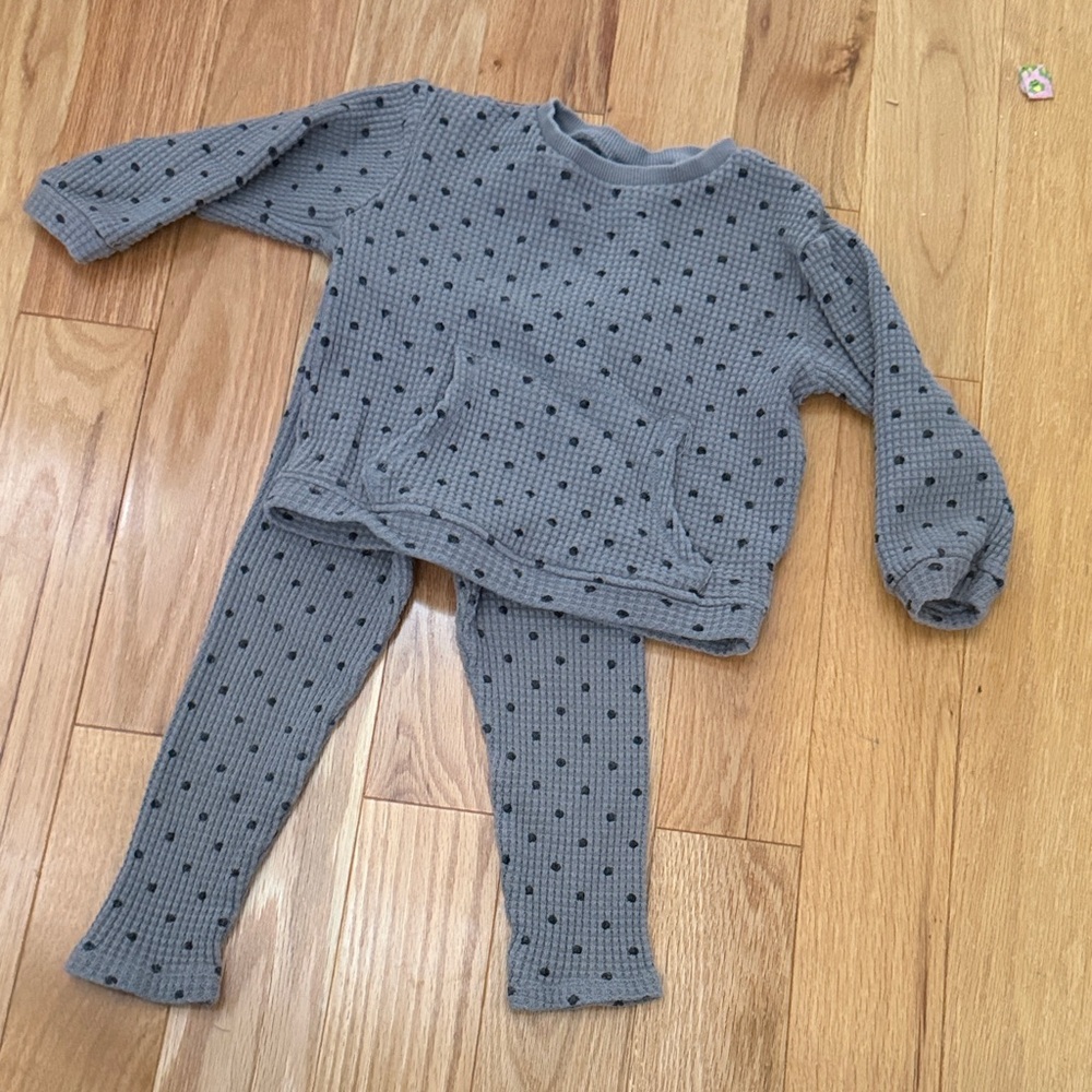 Zara Gray and Black Kids Matching Set